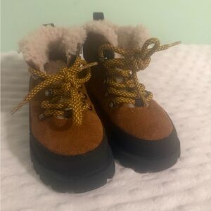 Zara Brown and Black Kids Boots